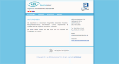 Desktop Screenshot of absindustriebedarf.com